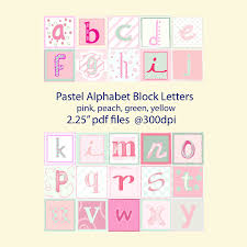 Baby Block Letters 2 25 Pink Alphabet Clip Art Etsy In 2020 Block Lettering Baby Blocks Alphabet Blocks