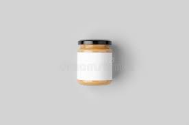 Download Peanut Almond Nut Butter Jar Mockup With Blank Label Stock Photo Image Of Design Packaging 174113696