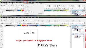 Caranya gampang, pakai aja software corel draw. Membuat Tulisan Melengkung Berpola Dengan Corel Draw Tutors Kita