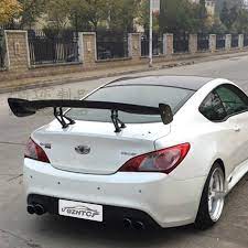 Click here to view more hyundai genesis carbon fiber wings on ebay. Car Styling Carbon Fiber Material Rear Roof Spoiler Tail Trunk Wing Boot Lip Molding For Hyundai Tiburon Genesis Coupe Spoilers Wings Aliexpress