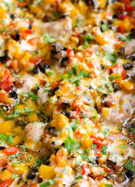 Easy Baked Chicken And Peppers Ifoodreal Healthy Family Recipes