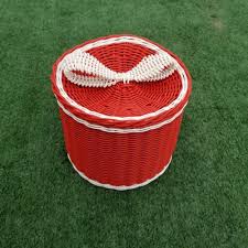 Dan parcel tersebut terbuat dari rotan. Kerajinan Tangan Rotan Keranjang Bulat Tutup Pita Warna 20x20x16cm Dinomarket Gadget Electronic Premium Marketplace