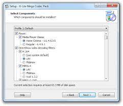 Codecs and directshow filters are needed for encoding and you can for example configure your preferred decoders and splitters for many formats. Download K Lite Mega Codec Pack 16 0 5
