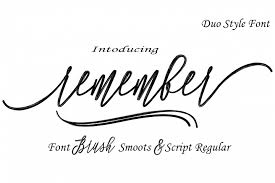 This script font is the definition of beauty!! Remember Duo Style From Fontbundles Net Best Script Fonts Modern Calligraphy Fonts Brush Font
