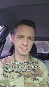 Camp Casey WARNO Announcement and Coin Search