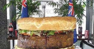 New World S Largest Hamburger Attempt Ambrosia On The Spot Cafe Randwick Sydney Au Delicious Burger Recipes Man Vs Food Extreme Food