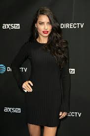 Adriana Lima L Black Dress Red Lips Adriana Lima Adriana Lima Style Fashion