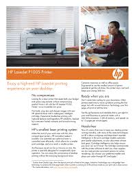 Find the best deals on p1005 printer and save money. Hp Laserjet P1005 Printer Manualzz
