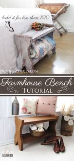 I have enjoyed every minute of building i am back to show you how we completed our farmhouse table by making the matching benches. Farmhouse Bench Diy Rustic Or Modern Style Prodigal Pieces