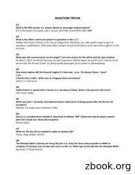 Displaying 22 questions associated with risk. Aviation Trivia Questions And Answers Free Download Pdf