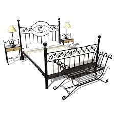 Find out all single and double metal beds for a bedroom with a chic flavour. Wrought Iron Bedroom Set 3d Model Formfonts 3d Models Textures