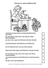 20 texte und aufgaben für sinnerfassendes lesen. Sinnerfassendes Lesen Arbeitsblatt In Der Grundschule Adventslesen Was Stimmt Lesen Deutsch Klasse 2 Grundschulmaterial De