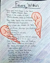 8th Graders Read And Analyzed Several Poems Including Maya Angelou S Life Doesn T Frighten Me Students Had The Free Verse Poems Poems About Life Free Verse