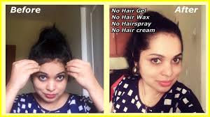 Hold the tiny hairs with your index and middle fingers and press them gently over the forehead. How To Manage Baby Hair On Forehead How To Manage Frizzy Baby Hair Youtube