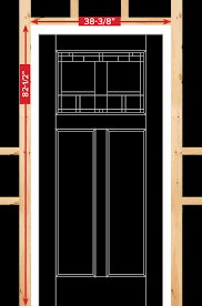 A 3'0″ x 7'0″ door & frame with a 12″ sidelite. Door Unit Construction Reeb Learning Center