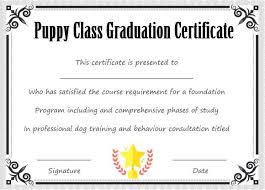 25 Free Graduation Certificates Why We Love Them And You Should Too Template Sumo Puppy Classes Graduation Certificate Template Puppy Training