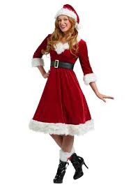 Womens Santa Claus Sweetie Costume Mrs Claus Dress Costumes For Women Christmas Dress Women
