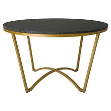 The side tables were a little wider and taller than what i'm used to, but they are still just as great. Gwen Modern Black Granite Gold Outdoor Coffee Table 21 W 30 W Kathy Kuo Home