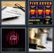 4 Pics 1 Word Answer For Loan Slot End Coins Heavy Com