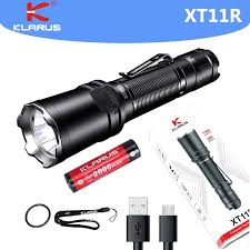 Klarus Xt11r Krachtige Led Zaklamp Luminus Sst 20 1300 Lumen Type C Opladen Zaklamp Met 18650 Batterij Voor Politie Zoeken Led Flashlights Aliexpress