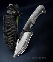 Cas Knives On Instagram Black Hawk San Mai 420 1095 5 5 Blade 10 4 Overall Black Carbon Fiber Cas Hadmade Knifem Knife Chef Knife Hunting Knife