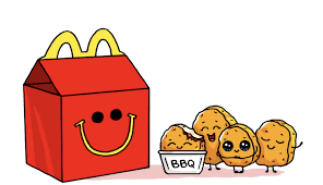 Chicken Nuggets Cute Drawings Kawaii Drawings Cute Animal Drawings