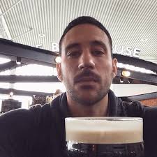 Jonas Gutierrez and a pint of Guinness