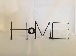 Home Welded Scrap Metal Industrial Sign Art Scrap Metal Art Metal Art Scrap Metal