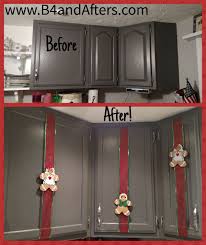 Kitchen Cabinet Christmas Decor B4 And Afters Felt Gingerbread People Christmas Kitchen Decor Fun Christmas Decorations Christmas Decor Diy