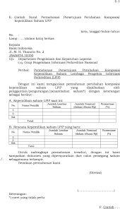 Mulai dari bantuan dana, libur kerja, beasiswa, kerjasama, pembangunan, maaf perlu anda ketahui jika surat permohonan merupakan surat yang menyatakan permohonan atau permintaan antara satu pihak dengan pihak yang lainnya. Contoh Surat Pengajuan Perubahan Struktur Organisasi