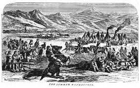 The Rendezvous System Was A Yearly Meeting Place In The Rocky Mountains For Fur Traders To Sell Their Furs Th Mountain Man American History Timeline History
