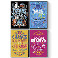 Wall Decor Classroom Motivational Posters Shareable College Dorm Prints Positive Quotes Wall Art Pillow Toast Inspirational Posters For Kids Inspiring Wall Art For Office Decor Unusual Friendship Gift Home Kitchen