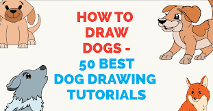 So that, it will form the head of your dog. How To Draw Dogs 50 Best Dog Drawing Tutorials