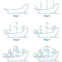 how to draw mayflower ship hellokids com livre de coloriage courses chevaux