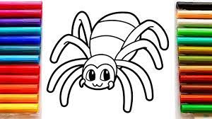 Not only useful on halloween day, if you are a person who. Coloring For Kids With Spider Coloring Pages With Markers Youtube