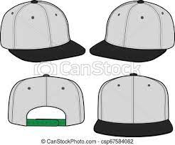 Snapback Cap Fashion Flat Sketch Template Vector Stock Illustration Royalty Free Illustrations Stock Clip Snapback Cap Fashion Flat Sketches Fashion Flats