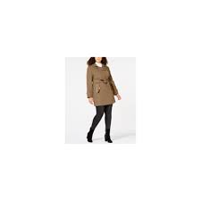 Michael kors michl double ted wool blend peacoat camel 425 net a porter com lookastic. Genuine Michael Kors Michael Plus Size Asymmetrical Belted Coat Camel Rrp 160 On Onbuy