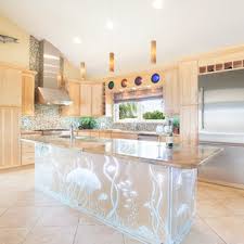 Sizing will depend on the material used, but it probably won't be much smaller than a 4' x 8' sheet. 75 Beautiful Tropical Kitchen With Mosaic Tile Backsplash Pictures Ideas July 2021 Houzz