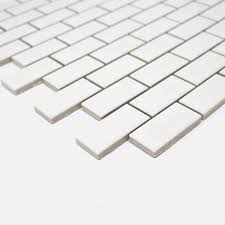 However, porcelain tile is a dense, hard ceramic and can even be used in commercial applications or outdoors. White 1x2 Brick Porcelain Matte Finish Mosaic Wall Tile For Floor Bac Tenedos