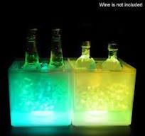 Large Capacity LED Ice Bucket Night Bar Light Champagne Whiskey Beer Bucket  Bars Night Party Easy Clean Barware