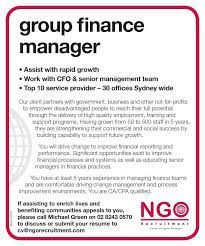 Consolidated financial statements of the group. Ngo Recruitment Group Finance Manager Ngo Recruitment