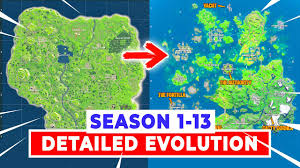 Hol sie dir jetzt, bevor es zu spät ist! Season 1 13 Fortnite Map Evolution Youtube