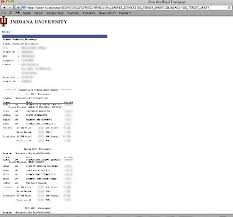 View Unofficial Transcript Sis Student Center All Iu Campuses One Iu
