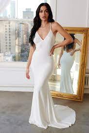 Clubllondon White Cross Back Fishtail Maxi Dress Rona Mahal Dresses Fishtail Maxi Dress White Maxi Dresses