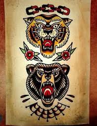 Tattoo Traditional American Tiger 34 Ideas Traditional Ink Traditional Bear Tattoo Old School Tattoo Designs