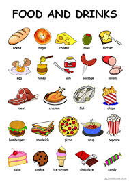 Food & Drinks: English ESL worksheets pdf & doc