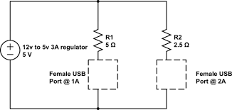 Popular 5v usb port of good quality and at affordable prices you can buy on aliexpress. Split 5v 3a Into 1a In 2a To Make Usb Charging Device Electrical Engineering Stack Exchange