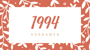 We count the number of occurrences of each name during the decade, and then rank them in order of decreasing frequency. Die Beliebtesten Vornamen Des Jahres 1994