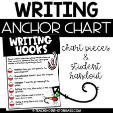 Writing Hooks Anchor Chart Free Writing Poster By Teaching