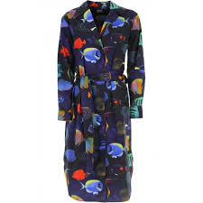 Paul Smith Clothing For Women Dresses Fish Pattern Spring